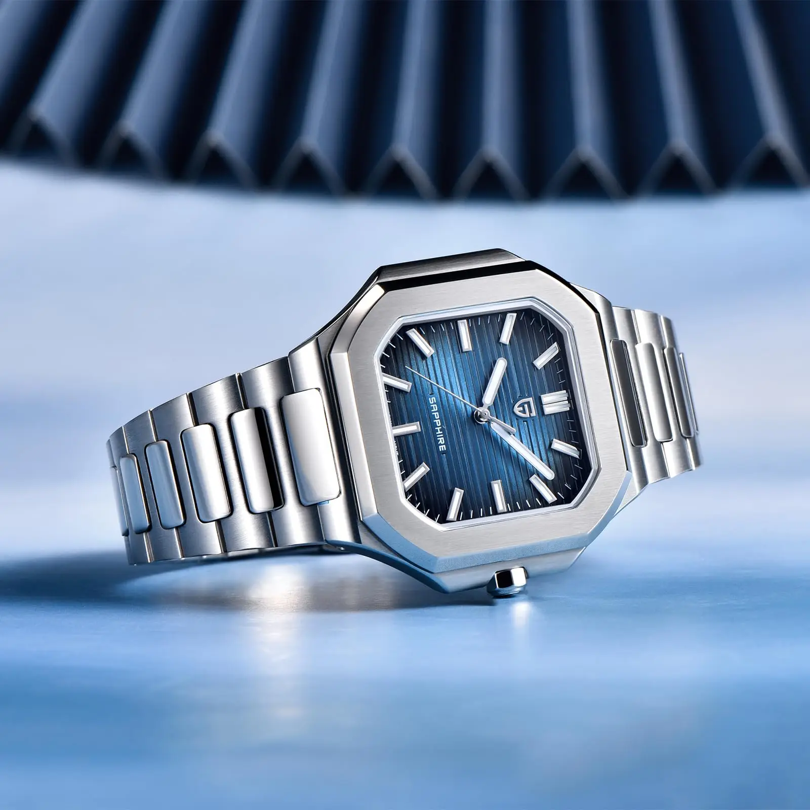 ساعة باجاني ديزاين PD-YS019 كوارتز رجالية جديدة 37 ملم، ياقوت صناعي، يابانية TMI VH31