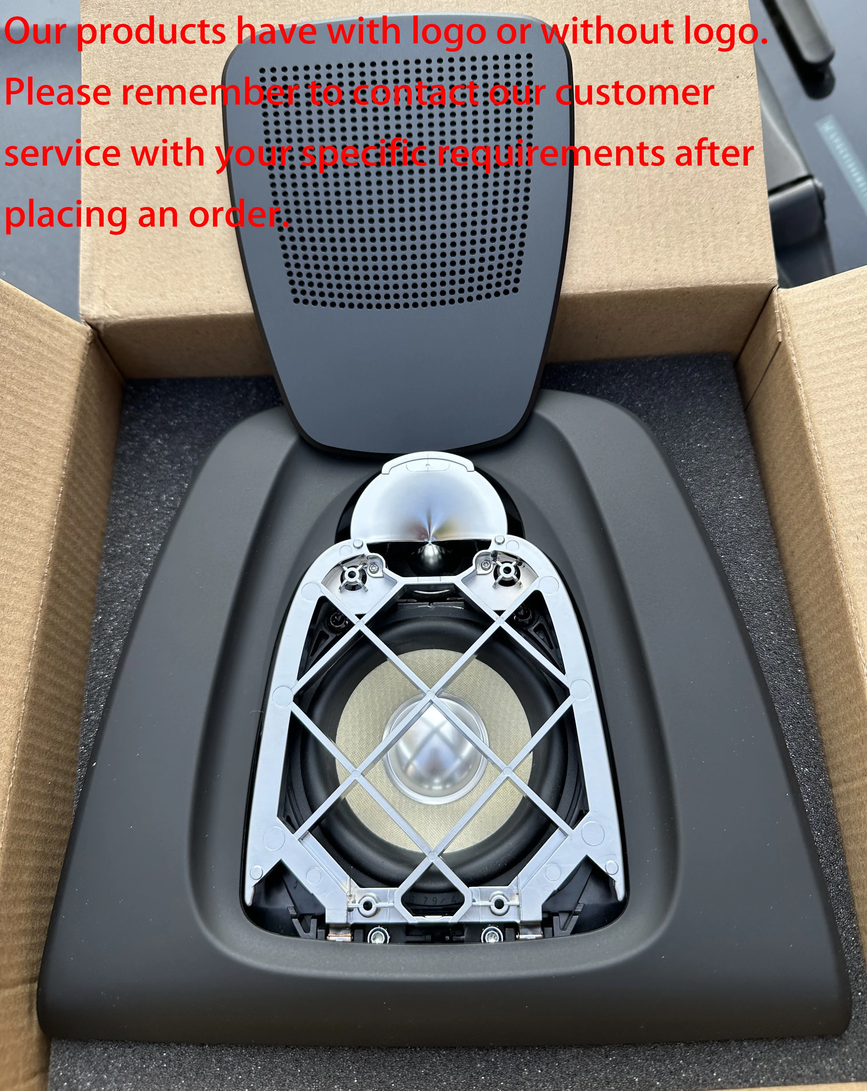 Silver Center Dashboard Speaker Cover Frame Trim For BMW X5 X6 F15 F16 2014-2018 – Easy Install, Durable