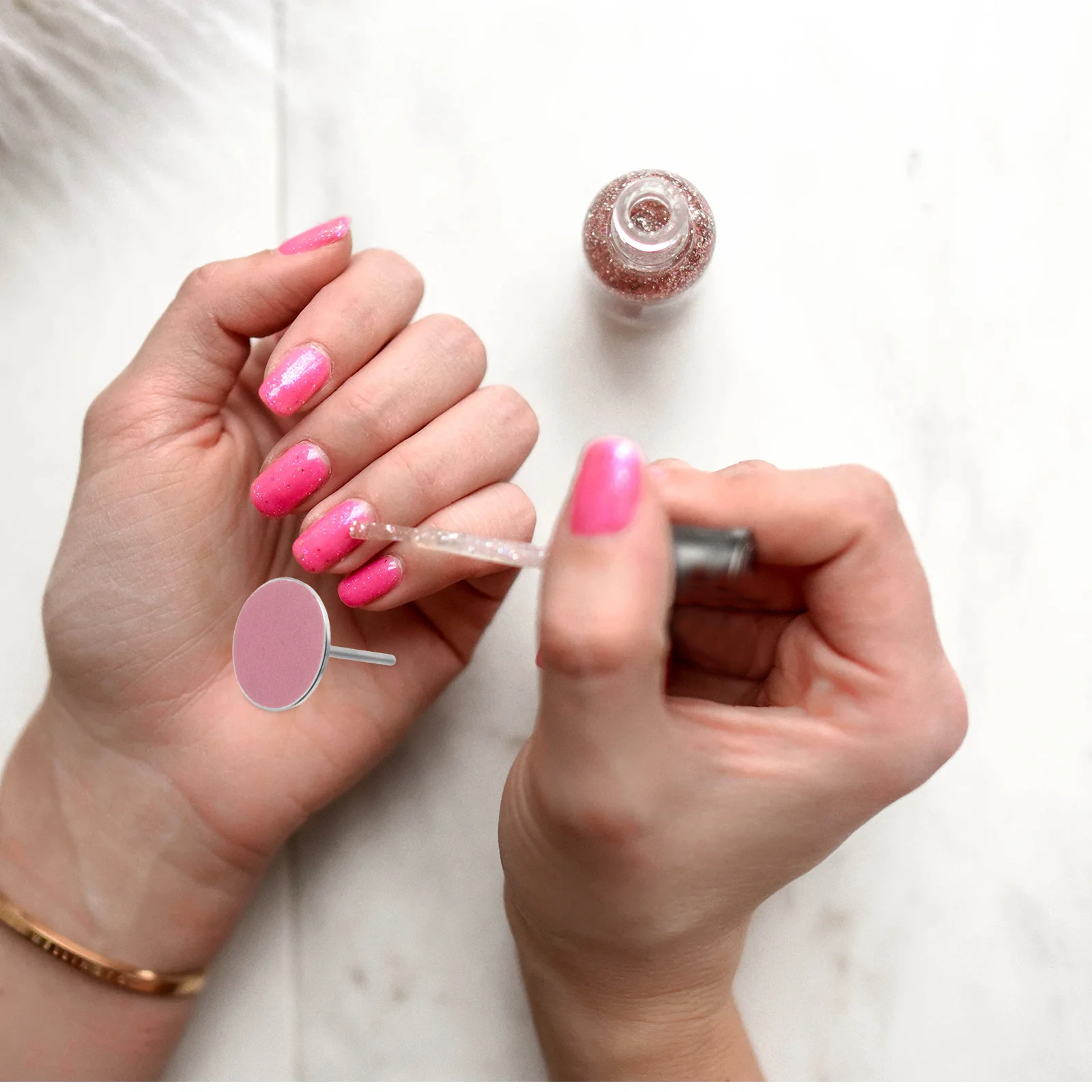 1 Set 25 Millimetri Dischi Abrasivi Per Trapano Per Unghie Manicure Pedicure 80/150/240 Grana di Ricambio File Del Piede Tamponi di Carta Vetrata Rimozione Della Pelle Morta