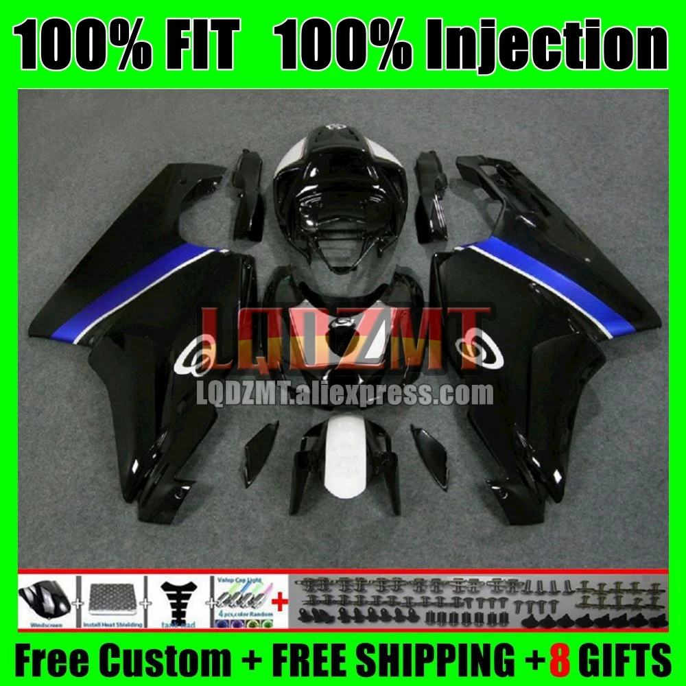 Injection Body For DUCATI 749 999 S R 749S 999S 05 Bodywork 125No.15 Hot black 749-999 05 06 749R 999R 2005 2006 OEM Fairing