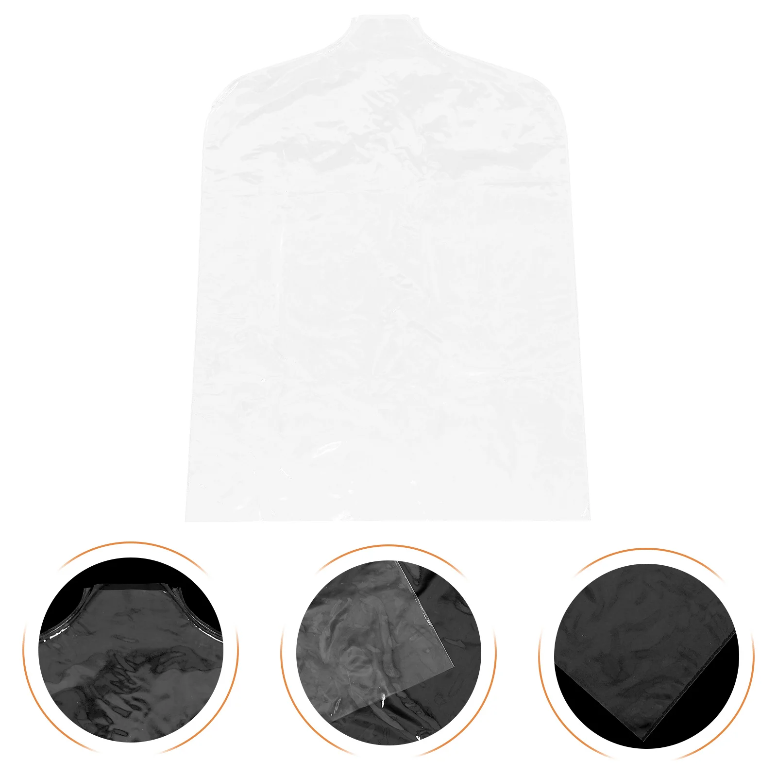 

5Pcs Garment Dustproof Bag Clear Shoulder Covers for Travel and Home Use Long-Lasting Waterproof Clothes Protector