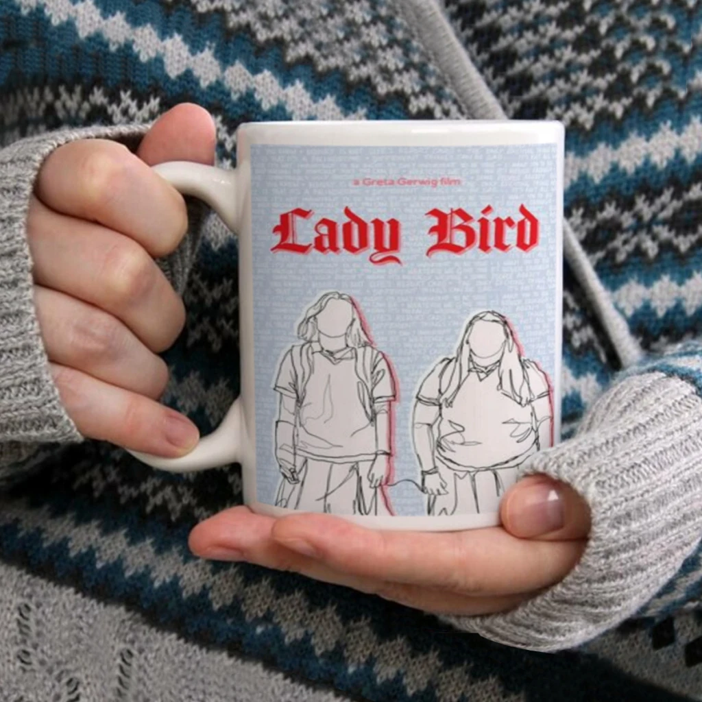 Classic Teenager Movie Lady Bird Classic Coffee Mug Tea Cup 11oz Coffee Cup Funny Birthday Gifts for Women and Men Ceramic Mug