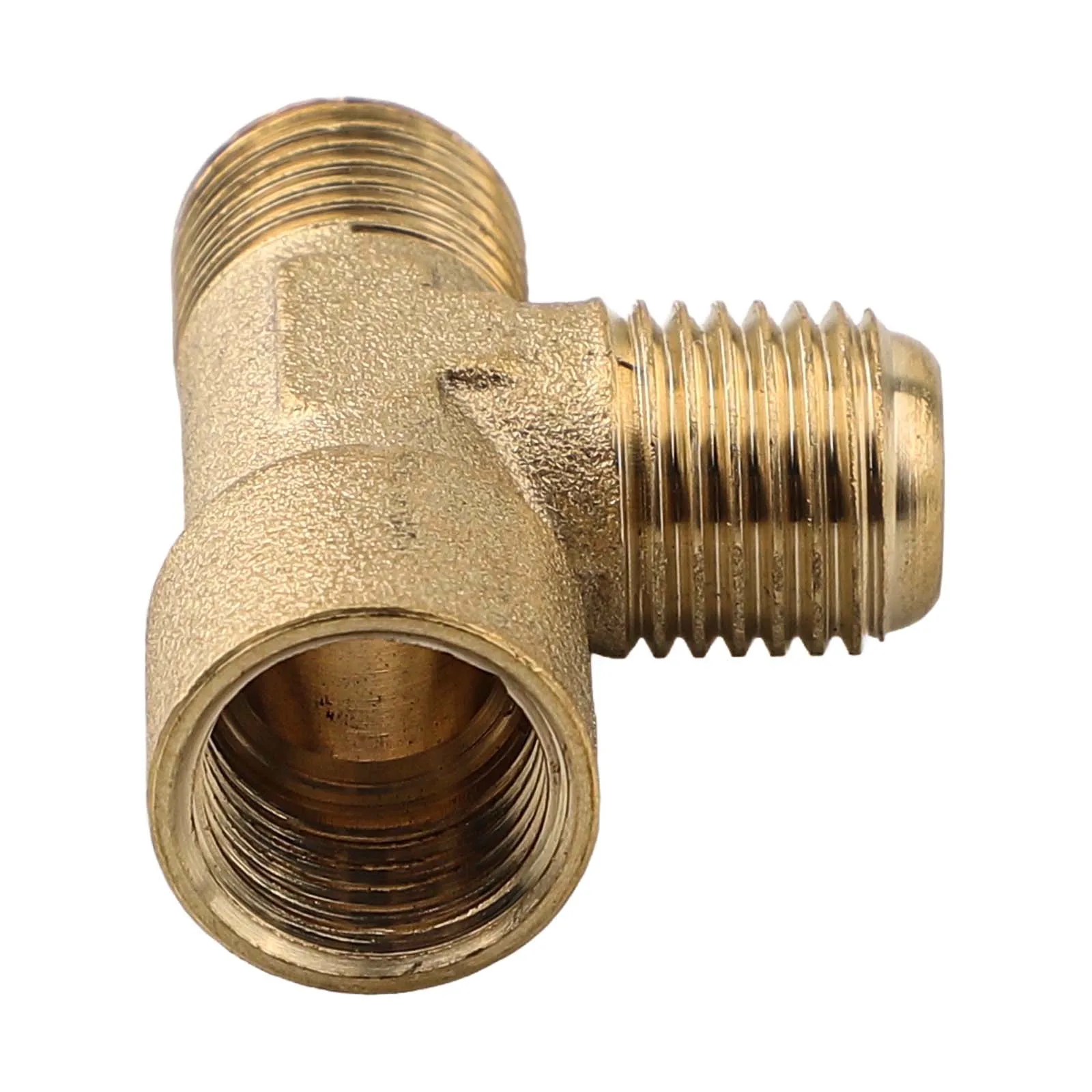 14*1.5 Thread Pure Copper Three-Way Conversion Joint Connector For Piston Oil-Free Air Compressor One-Way Valve Accessory