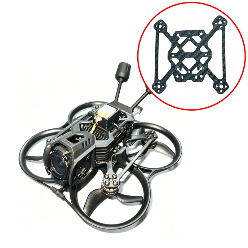 1PCS For BetaFPV Pavo20 Pro II FPV Drone Carbon Fiber Bottom Plate Thickness 2mm Chassis Compatible with DJI O4/O4Pro Air Unit