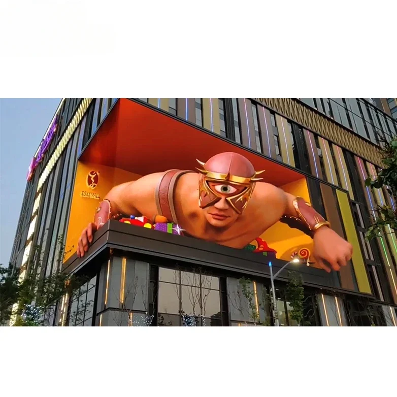 

VISUAL Naked Eye 3D LED Display Screen High Definition P10 P8 P7.8 P6 Aowe Big 3d Led Advertising Mall Screen Outdoor