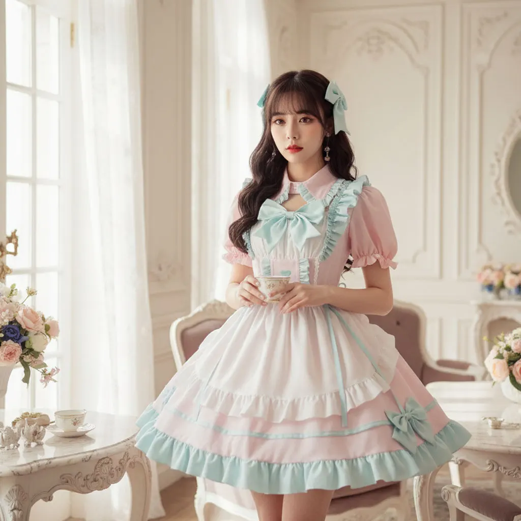 

Костюм Лолиты для косплея, платье горничной, аниме-платье Лолита, костюм горничной, платье для выступлений 2026