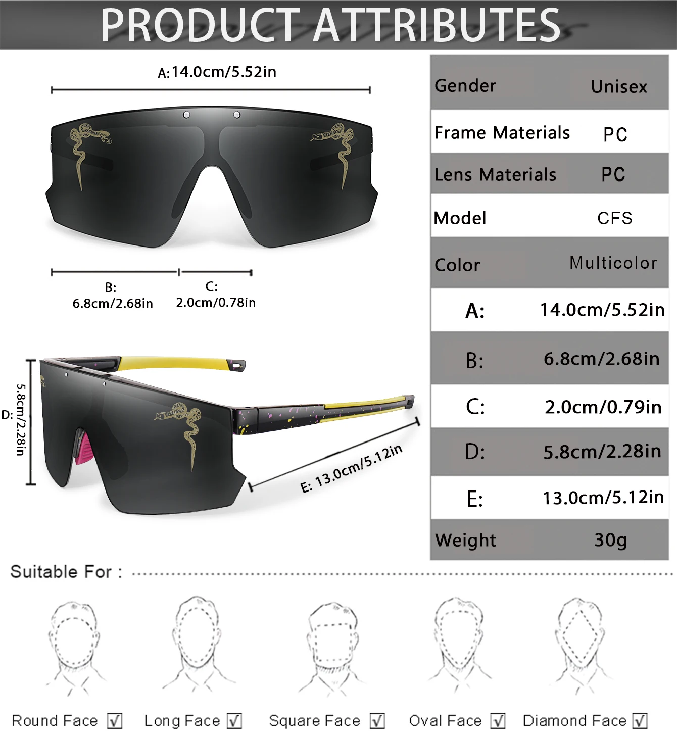 Modische Sonnenbrillen Winddichte Sport-Flip-On-Brillen UV400 MTB-Brillen für Outdoor-Radfahren Laufen Unisex Party-Sonnenbrillen – Detail 2