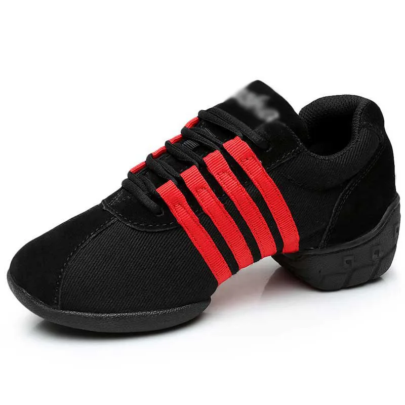 New Modern Dance Sneakers Outsole Woman Breath Jazz Hip Hop Shoes Sports Breathable Lightweight Dancing Fitness Female Shoes