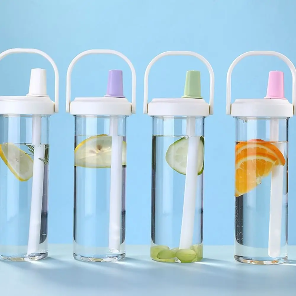

Fashion Plastic Straw Cup Large Capacity Anti-fall Water Bottle Straigh Drinking Water Cup Outdoors