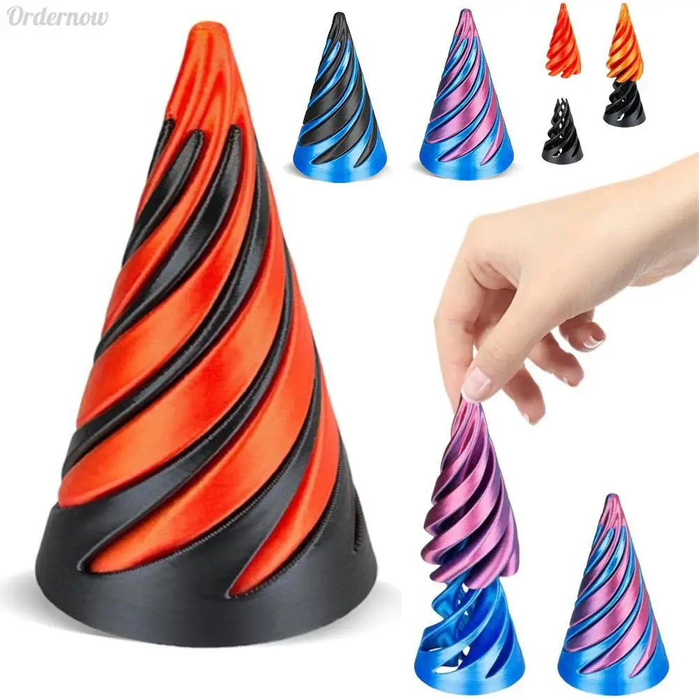 2024 Impossible Pyramid Passthrough Sculpture 3D kids Gravity toys antistress stress relief Infinity Magic Cube Spiral Cone Toy