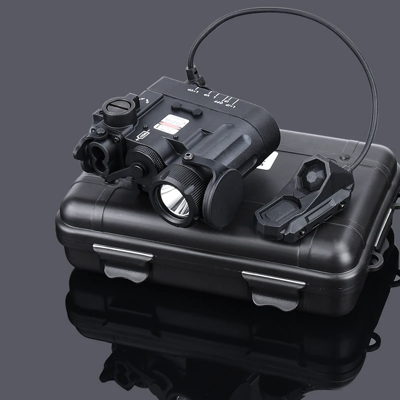 タクティカルDBAL D2レーザー懐中電灯AXONスイッチ赤外線レーザー白色赤外線LEDライトエアソフトハンティングギア20MMシステム対応