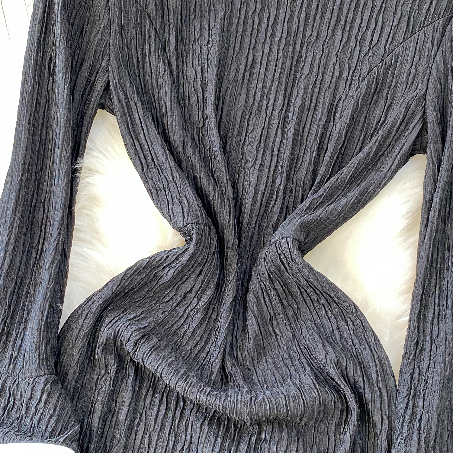 Sexy elegante manga longa listrado lápis vestido vestidos femininos festa francês vintage cerimônia vestidos