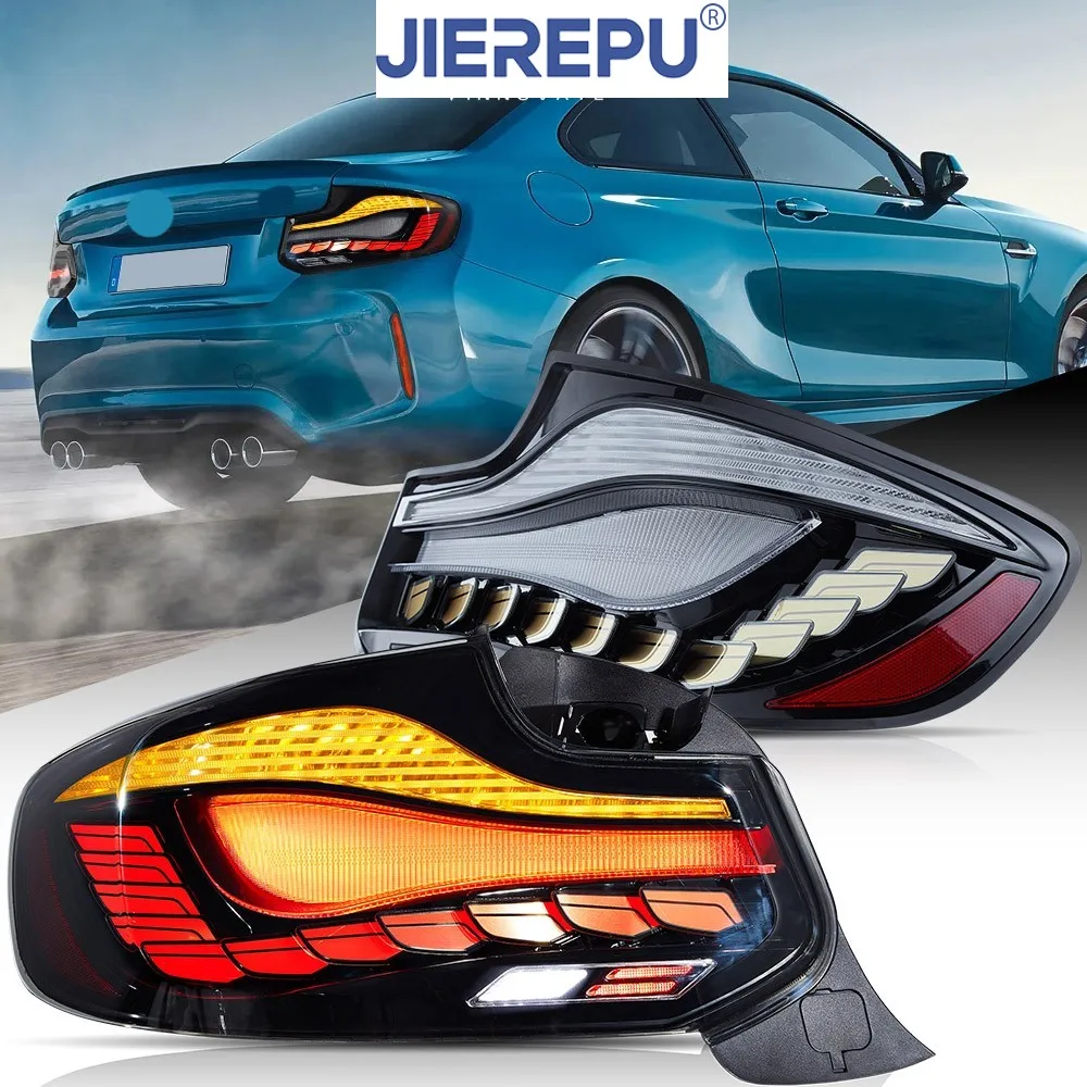 

2 шт. OLED полный задний фонарь для BMW 2 серии 14-20 F22 F23 M2 анимация и блестки авто фары аксессуары