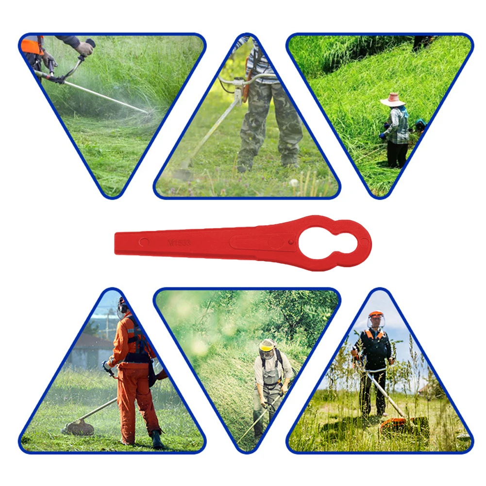 20/60/100/120 pièces lames de coupe gazon en plastique L83 lame de coupe d'herbe Durable lame de Machine de coupe d'herbe pour coupe gazon sans fil