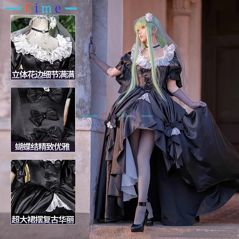 

Готическое свадебное платье Queen CC, костюм для косплея в стиле аниме, женский сексуальный наряд для вечеринки, костюм для ролевых игр, наряд для Хэллоуина и карнавала, индивидуальный пошив