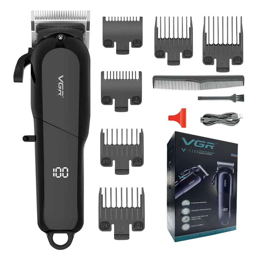 V118 profesjonalny maszynka do włosów maszynka do włosów na golarka męska ścinanie włosów akcesoria fryzjerskie do cięcia broda Machin