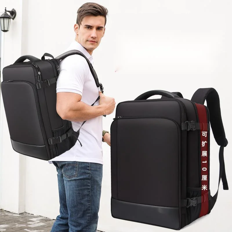 Classic Travel Backpack Men Business Backpack Waterproof School Expandable USB Bag Large Capacity Fashion Laptop Backpack