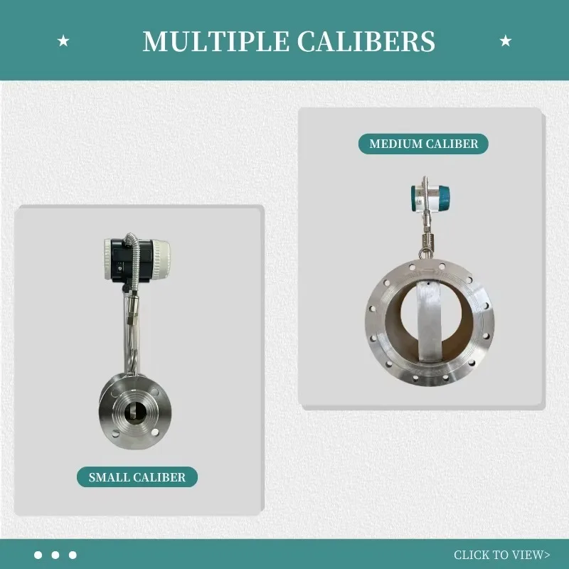 Vortex Flow Meter High Precision Stainless Steel OEM For Compressed Air Gas Liquid Industrial Measurement IP65/IP67 Protection