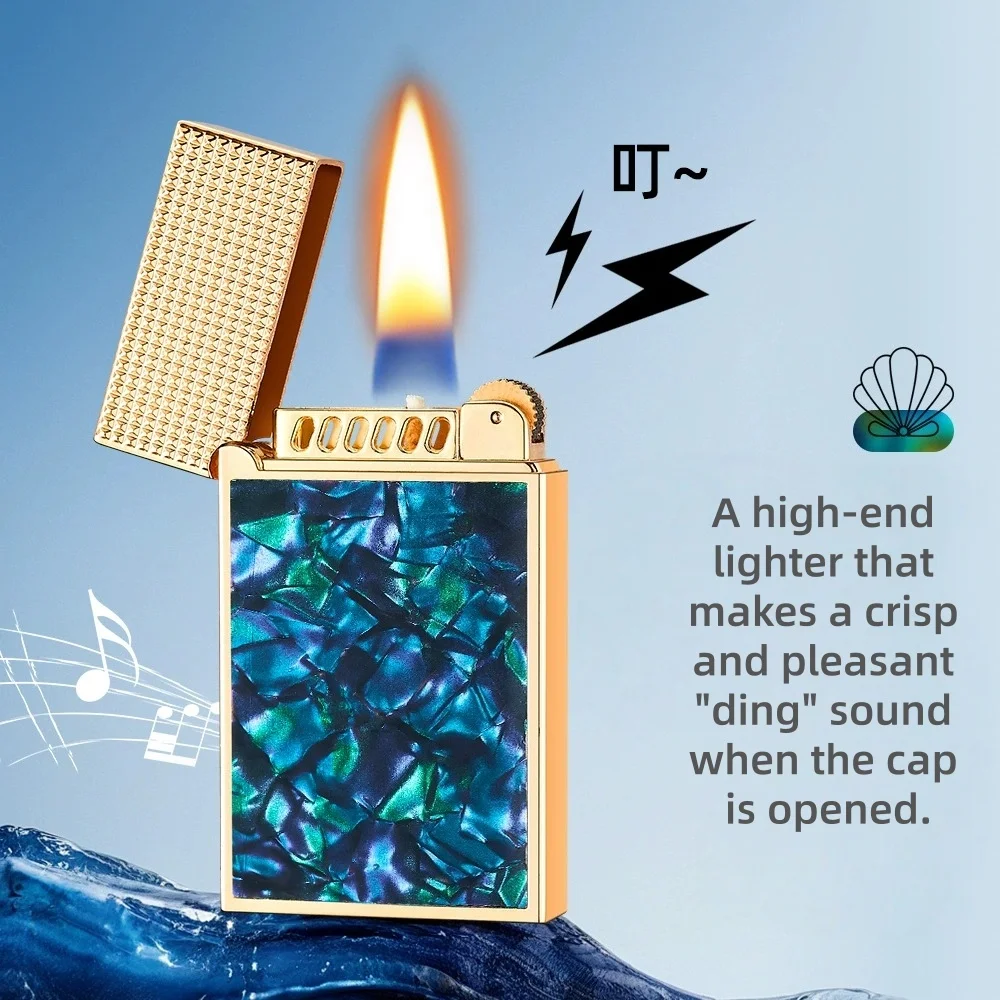 New Style Cool Advanced Fashionable Lighter Premium Classic Steel Ping Sound Lighter Smoking Accessories Unique Festival Gifts