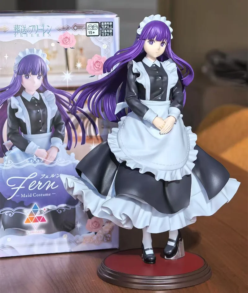 

Оригинальный SEGA Luminasta Frieren:Beyond Journey's End Fern, наряд горничной, коллекция аниме-фигурок, модель игрушечной комнаты, украшения