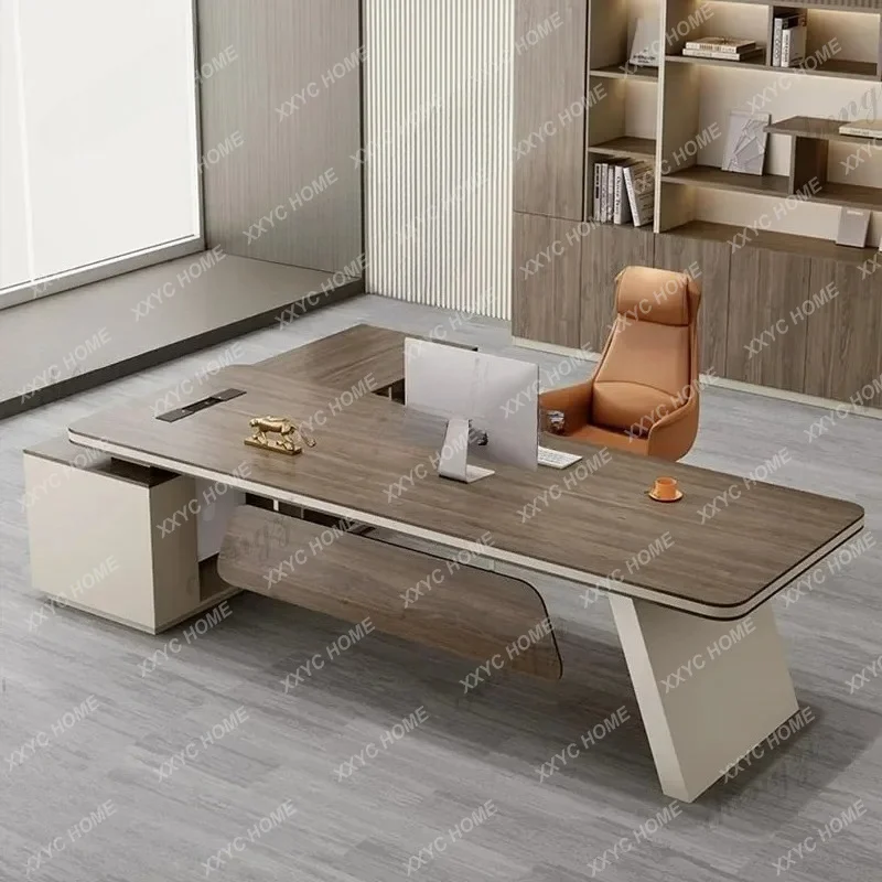 fashion creative office desk chinese big size salon events Save space office desk aesthetic escritorio oficina home d