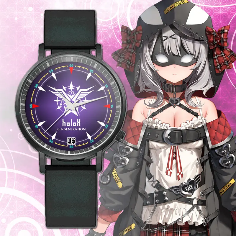هولالزيتون 6th هولوكس Vtuber Youtuber أنيمي ساعة كوارتز موضة ساعات Laplus Darknesss Hakui Koyori ساكاماتا كلو لوي