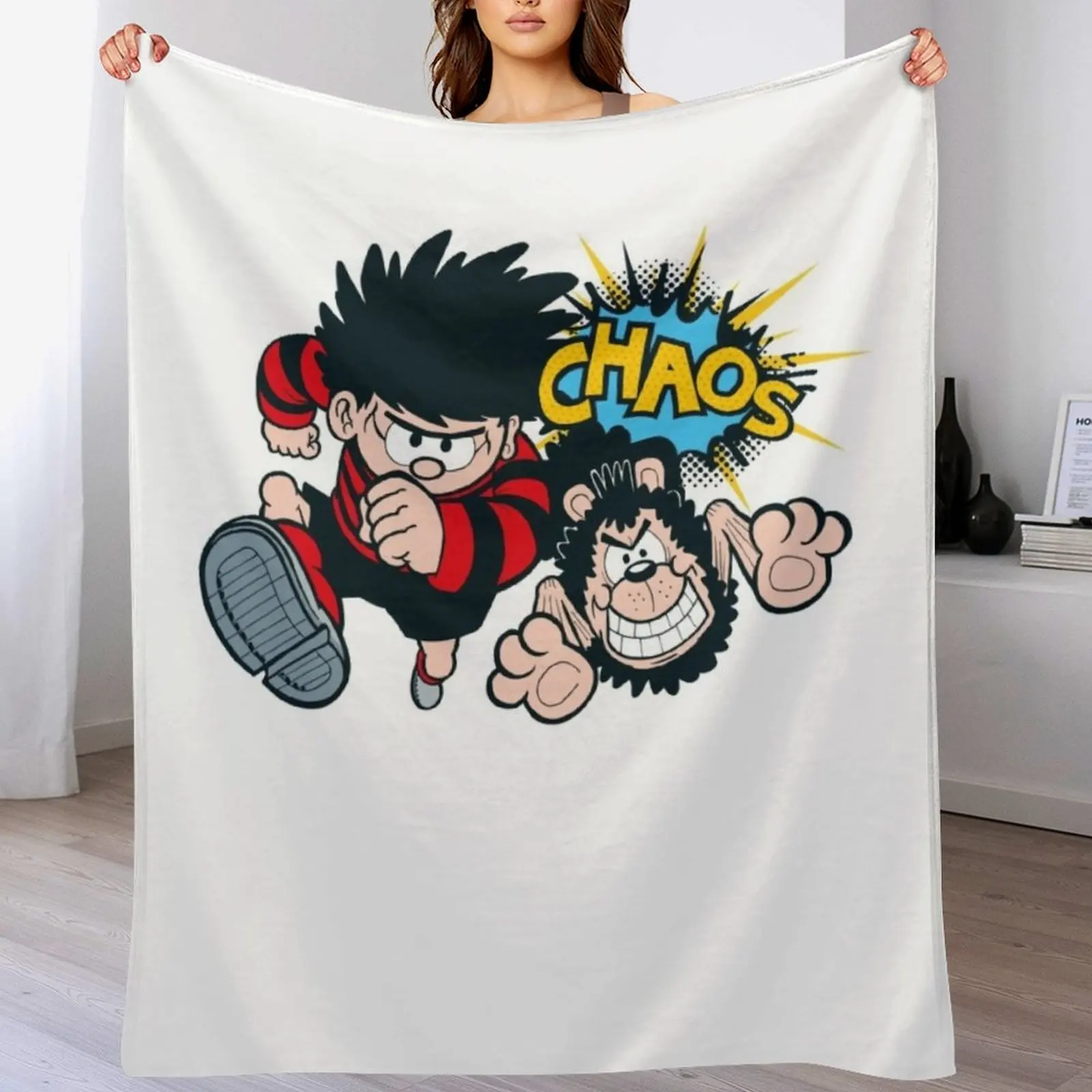 Dennis the menace CHAOS retro style Throw Blanket christmas gifts Single Blankets