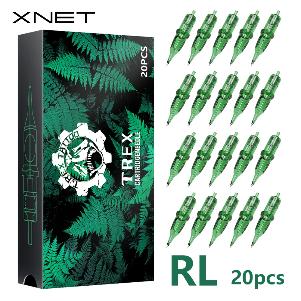 

XNET TREX 20pcs Tattoo Cartridge Sterile Safety Needles For Tattoo Rotary Pen Round Liner Supplies 1rl 3rl 5rl 7rl 9rl 11rl 14rl