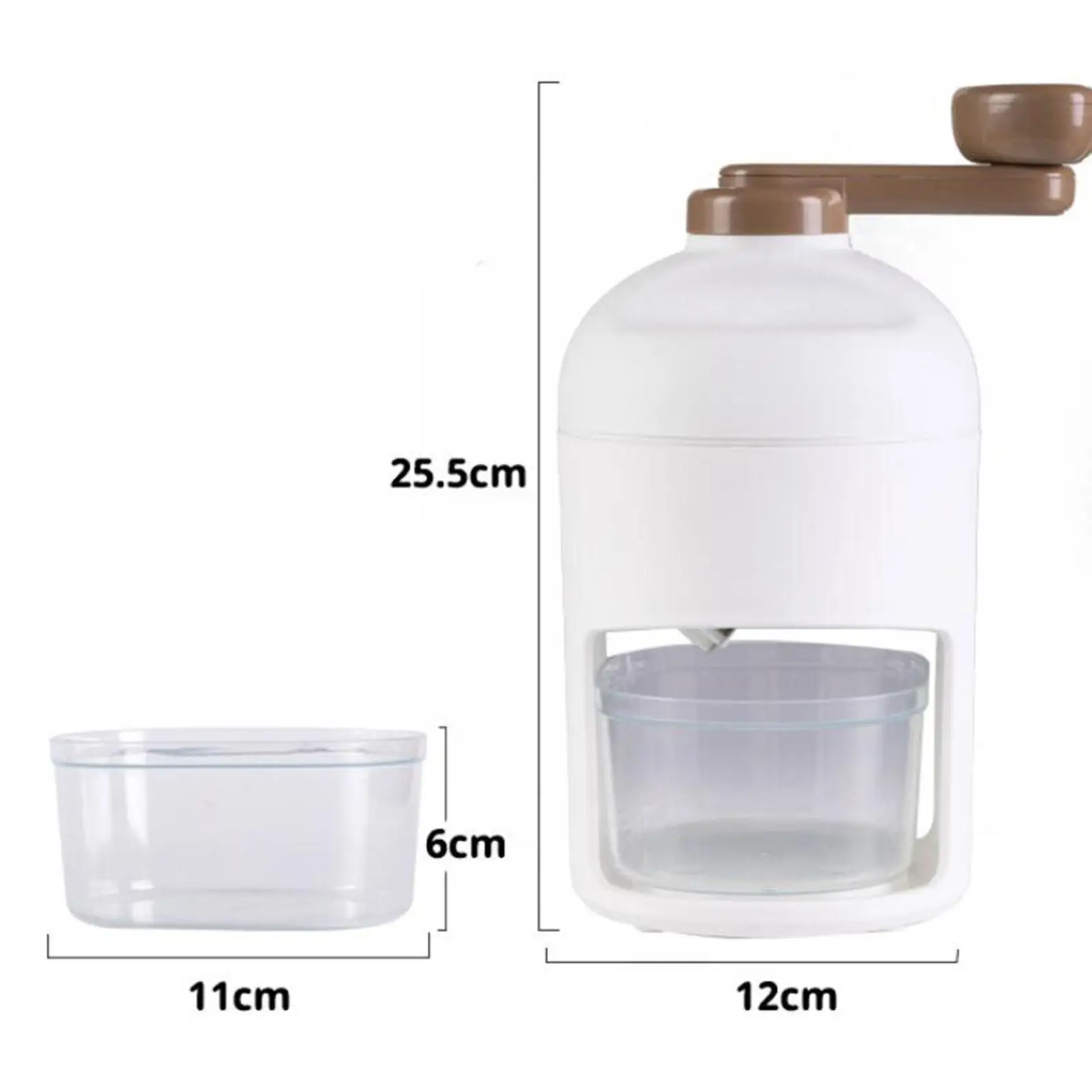 Manual Rotary Ice Crusher Mini Hand Crank Ice Crusher for Indoor Outdoor