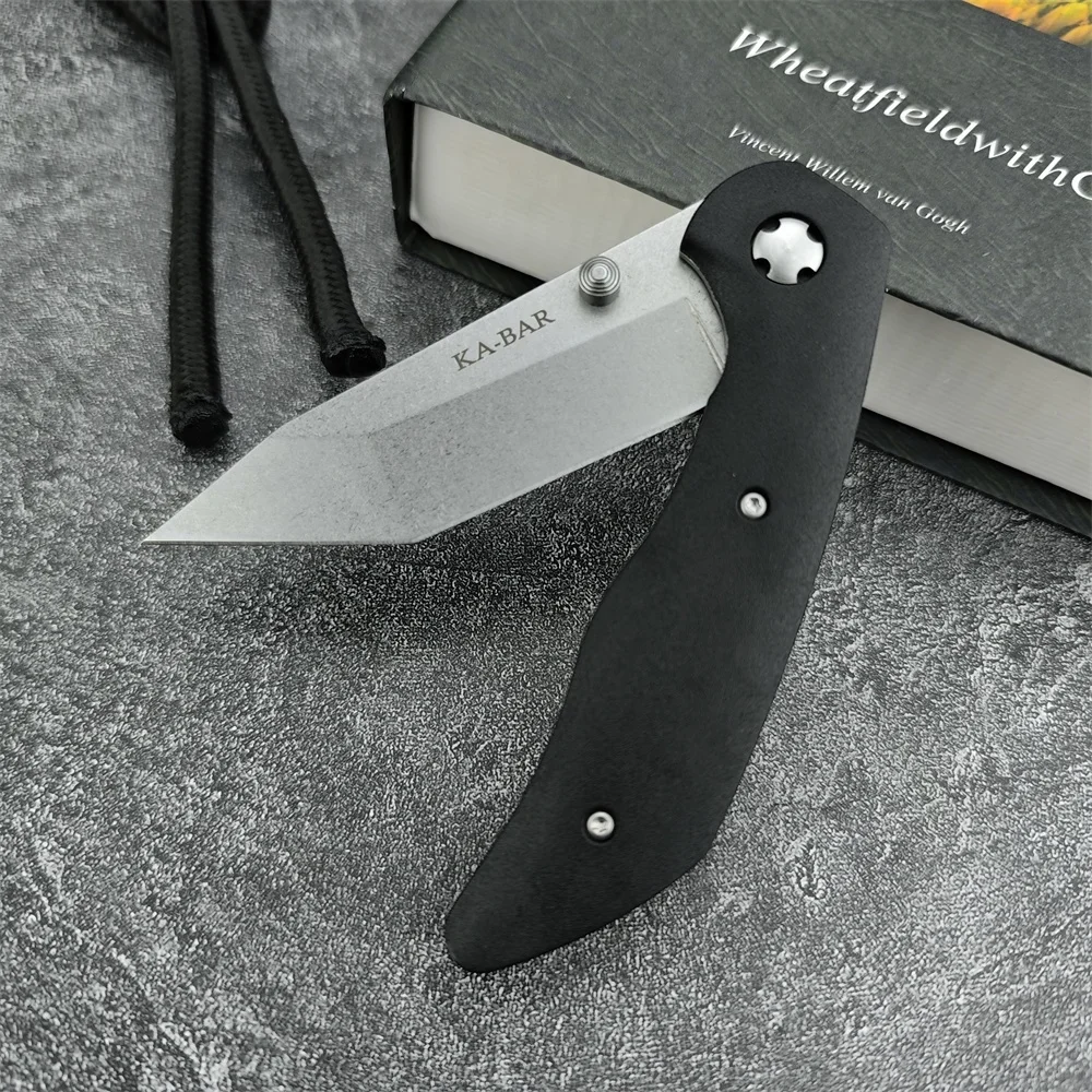 KB 7506 Folding Pocket Knife 440c Blade Nylon Fiber Handle High Quality Outdoor EDC Survival Camping Hiking Hunting Tool