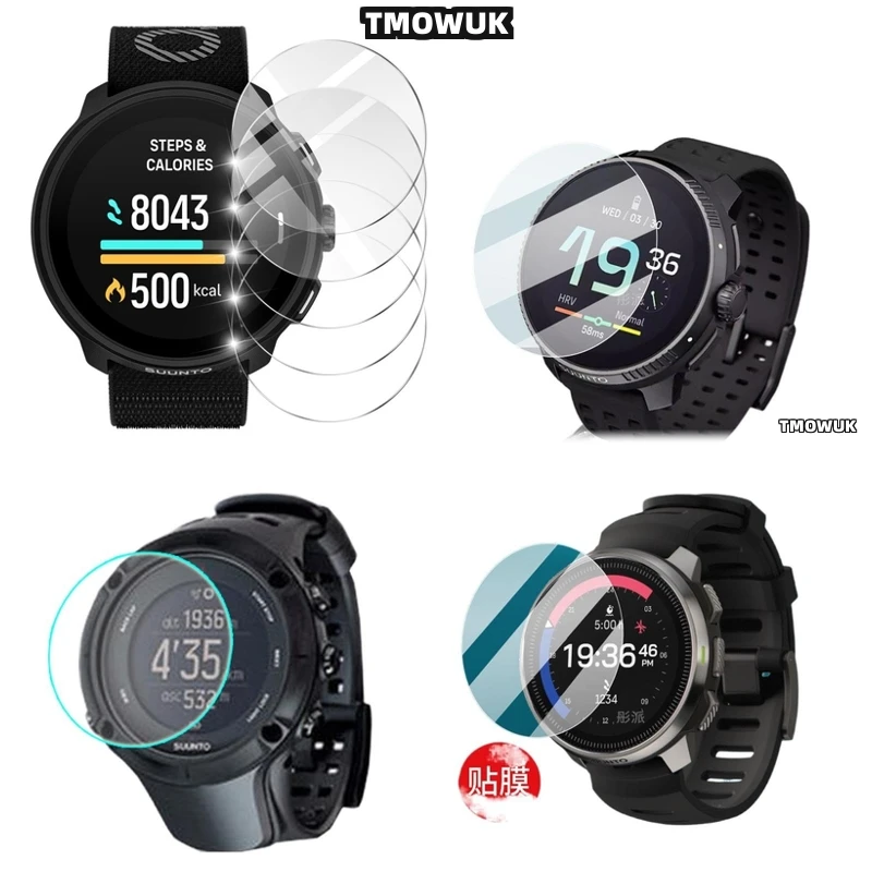 

For SUUNTO RUN Accessories For Watch Tempered Glass Screen Protector Film HD Clear 9H Anti - Scratch