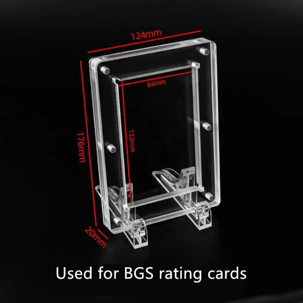 Exclusive Transparent Thickened Card Brick Stand for Pokemon Yugioh Rating Card Collection Acrylic PTCG Yu Gi Oh Display No Card