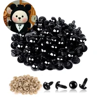100pcs 5/6//7/8/9/10/12/14/18/20mm Plastic Safety Eyes For Toys Diy Mix Size Crochet Animal Eye For Doll toys  Accessories