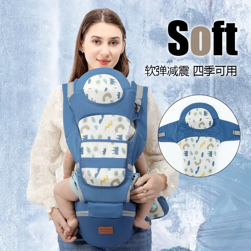 

Многофункциональная переноска для младенцев: ношение спереди/сзади, дизайн для использования без рук, регулируемые ремни для ношения лицом вперед, подходит для младенцев