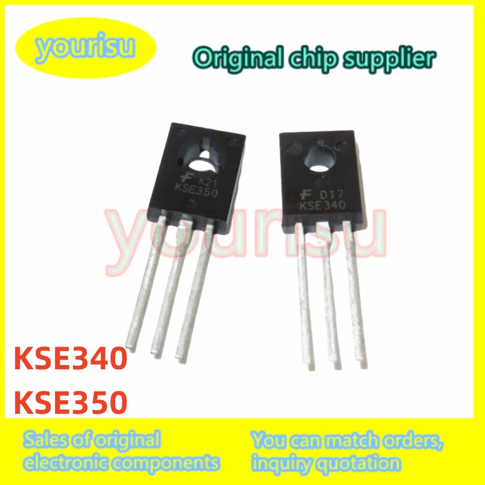 10Pcs/Lot New triode KSE340 KSE350 TO-126 E340 E350 audio amplifier pairing tube