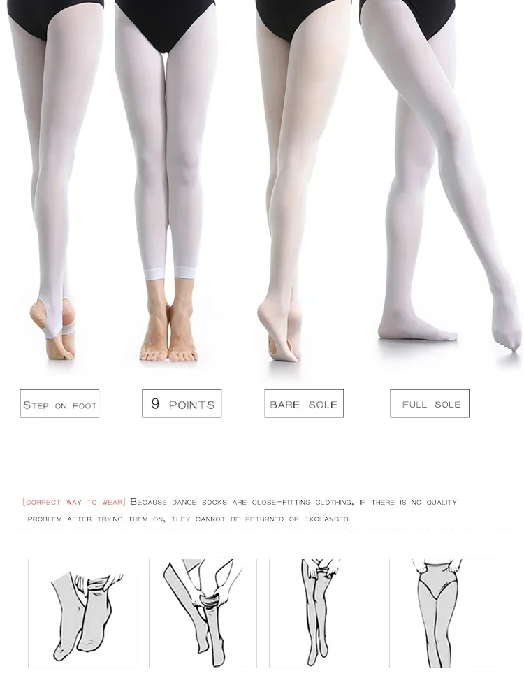 Women Girls Ballet Dance Tights High Quality Dance Socks Professional Ballet Leggings Gymnastics Pantyhose Teen Ballet Stockings