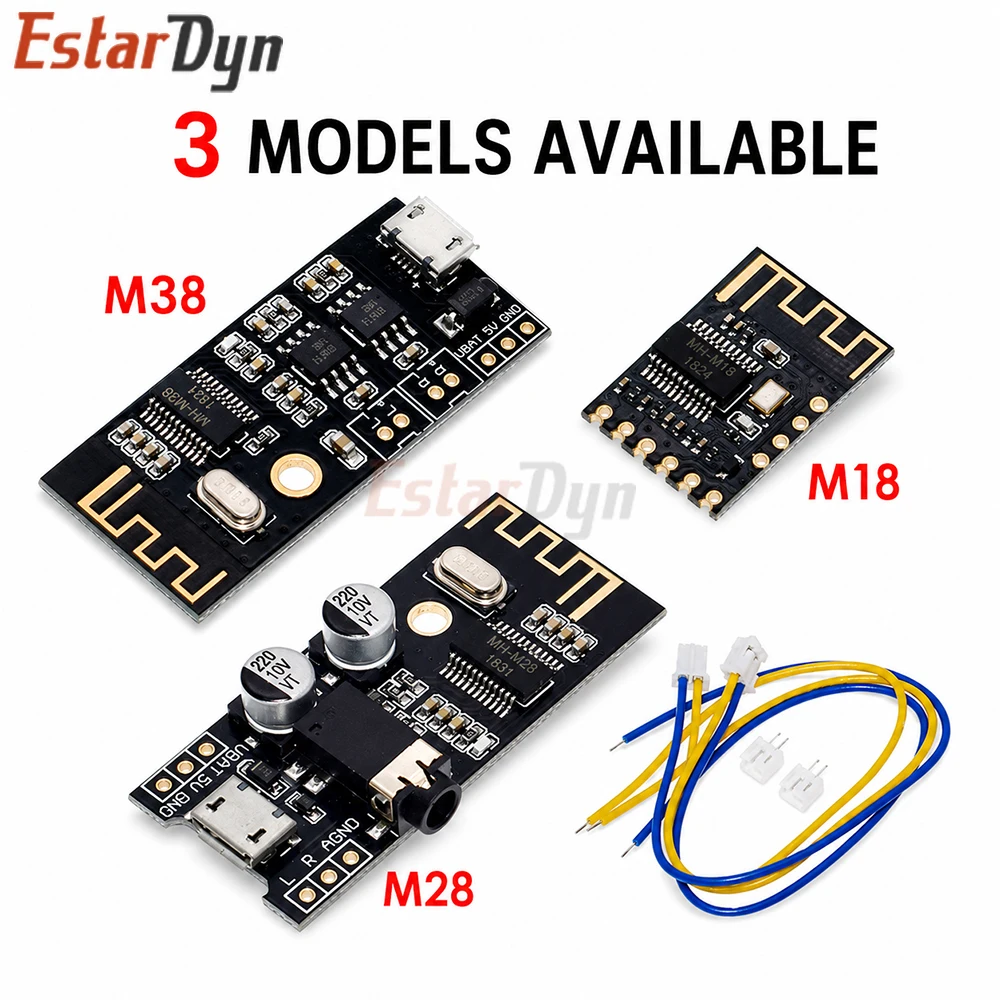 Estardyn MH-MX8 M18/M28/M38 Bluetooth 4.2 Stereo Audio Receiver Module Wireless MP3 Lossless Decoder Board DIY