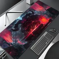 Ornn Pantheon Poppy Mouse Pad Cartoon Lockedge Large Gaming Mouse Pad Computer Gamer Keyboard Mat Desk Mousepad for PC Desk Pad