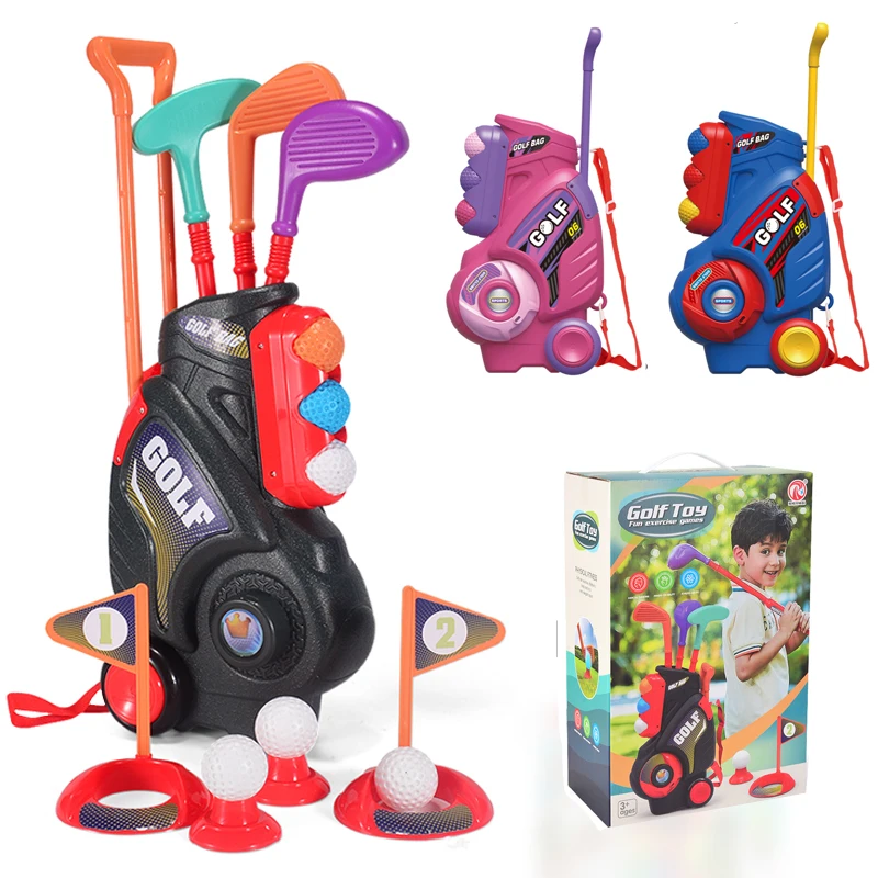 Kids Golf Cart Toy with Golf Clubs,Balls,and Mat,Indoor&Outdoor Golf Toy,for Boy&Girls,Halloween/Christmas/Thanksgiving ﻿