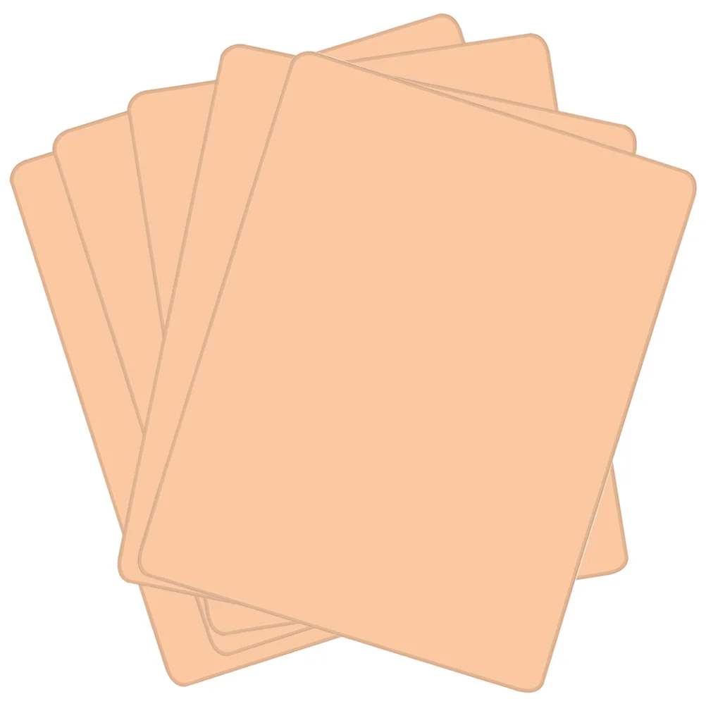 

5pcs Silicone Tattoos Practice Skin 1Mm Thick Double-Sided Reusable For Tattoo Shading Contouring Training Tools Fake Skin For