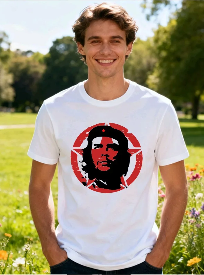 

Che Guevara Shirt, Anti-Cuban Guerrilla Revolutionary T-shirt, Casual Short-sleeved Loose Top, Suitable for Men and Women