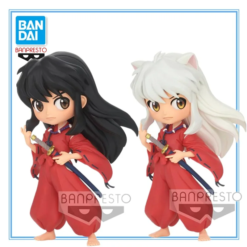 

Фигурки героев аниме Bandai Original Inuyasha Qposket, фигурки героев из ПВХ, японская Коллекционная модель, кавайная фигурка, подарки