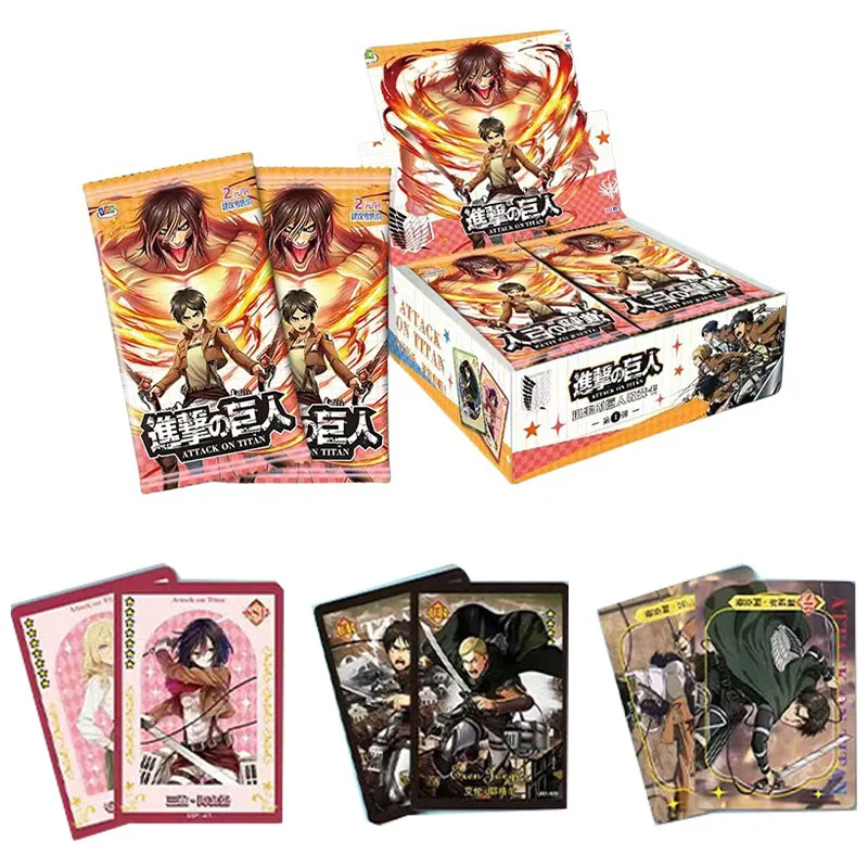 

NEW Card Culture Attack on Titan Card Hot-Blooded Anime Collectible Deluxe Edition Trading Card Toys Gifts