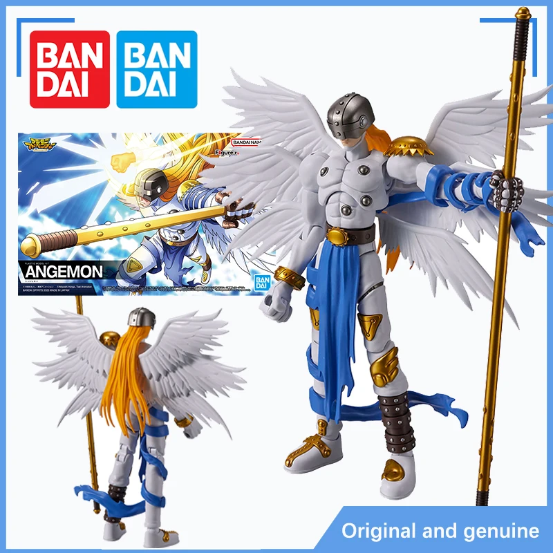 In stock Bandai Original Digimon Adventure animated character Rising Angel Action figure toys Model accessories for children's g