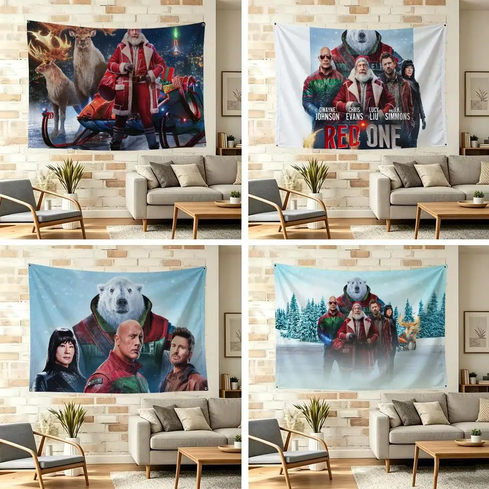 Comedy Film R-Red One Tapestry Vintage Wall Hanging Decor Microfiber Fabric Poster Room Art Bedroom Home Gift