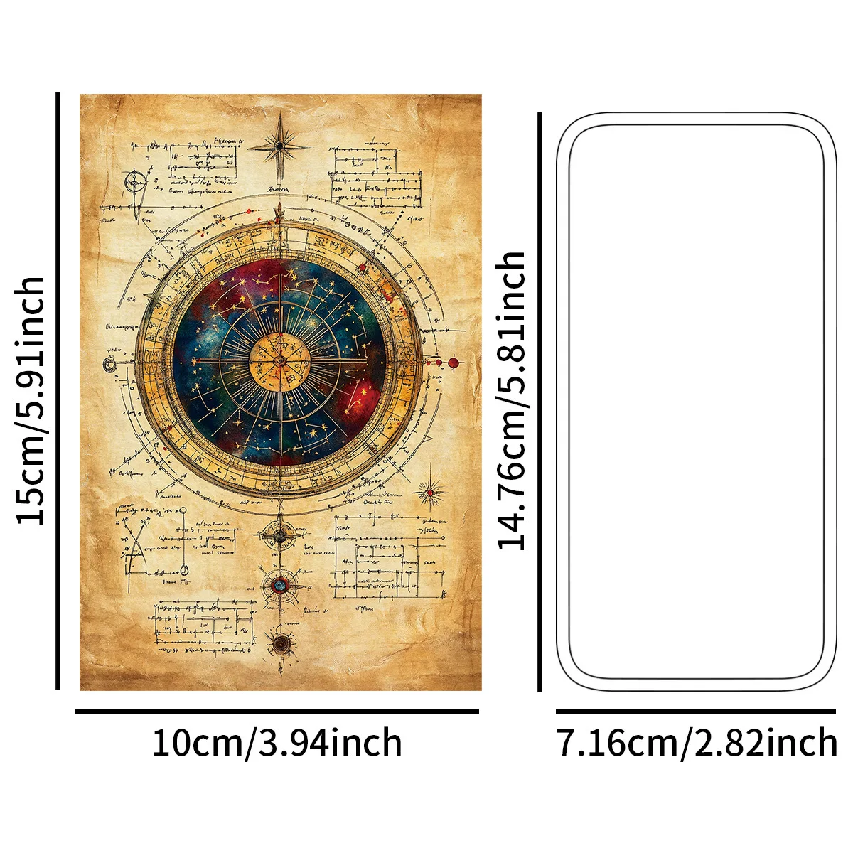 《Retro witch magic potion gothic witchcraft card》Retro Witch Magic Potion Gothic Craft Card for Halloween Spell  Decor