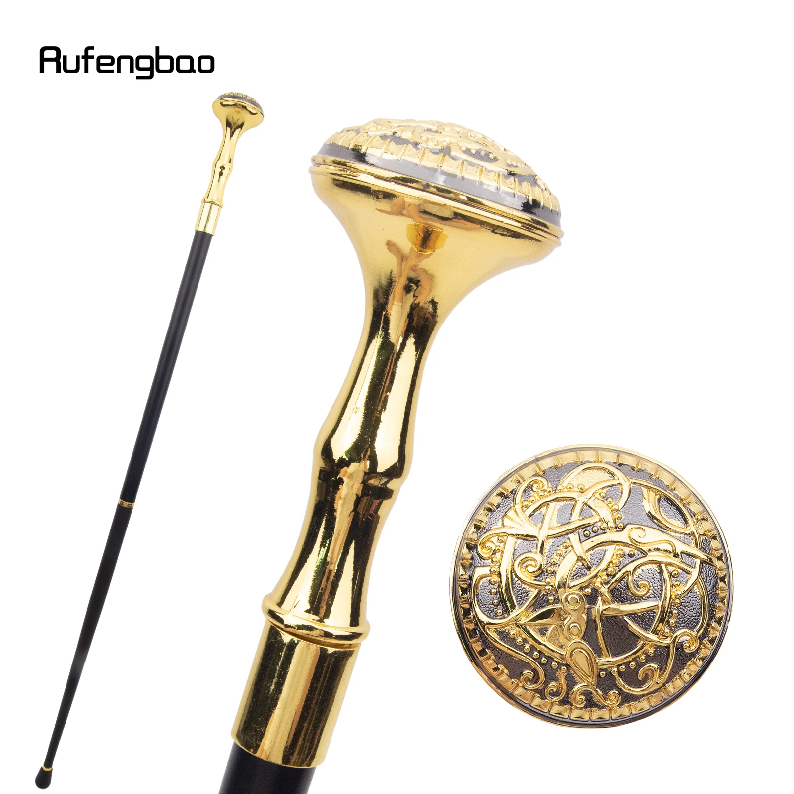 Cane Vine Tree Flower Root Totem Relief Walking Cane Fashion Walking Stick Gentleman Crosier Knob Walking Stick 93cm