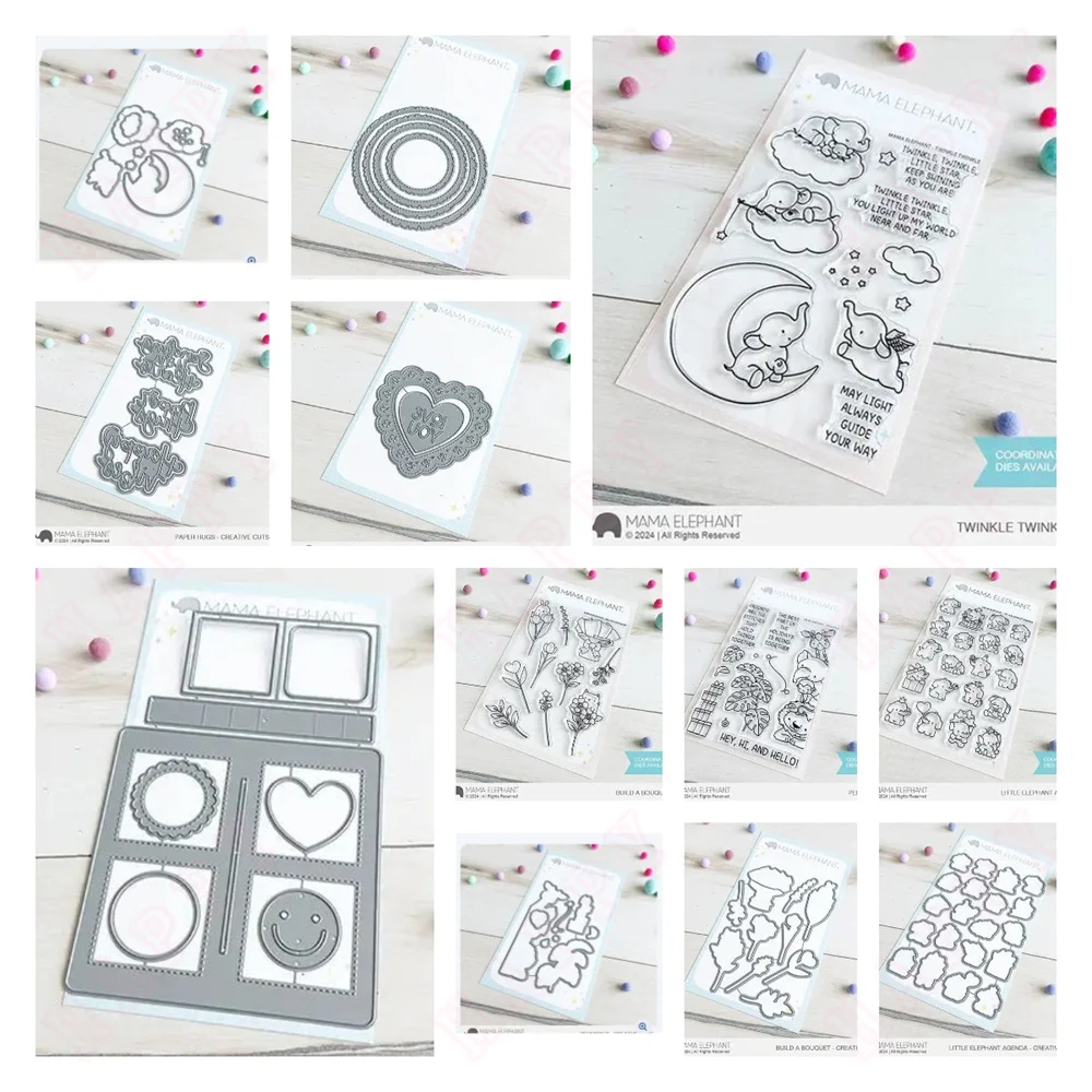 Scrapbooking Dies 2024 New Valentine\'s Day Hugs Creative Dies Metal Cutting Dies and Stamps for DIY Craft Paper Card Decoration