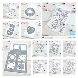 Scrapbooking Dies 2024 New Valentine's Day Hugs Creative Dies Metal Cutting Dies and Stamps for DIY Craft Paper Card Decoration