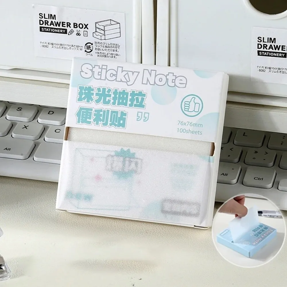 กระดาษโน้ตแบบดึงออกได้ สีมาการอง โปร่งแสง สติกเกอร์สำหรับวางแผน ติดเองได้ สติกเกอร์ฉลาก DIY อุปกรณ์สำนักงานและเครื่องเขียนสำหรับโรงเรียน